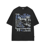 Odd Studio (オッドスタジオ) Youth Graffiti Graphic Oversized Fit T-Shirt - black