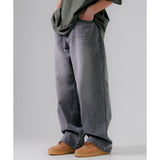 EZKATON (エズカートン) Burnet Pigment Wide Pants Gray MMLP6783