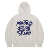 mahagrid (マハグリッド) SLASH LOGO HOODIE OATMEAL(MG2EFMM412A)