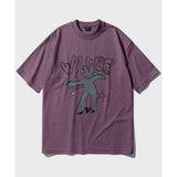 ダブルユーブイプロジェクト(WV PROJECT) Bunny webe 1/2 sleeve t-shirts palepurple MJST7718