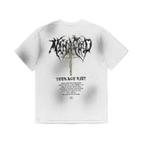 mahagrid (マハグリッド) TEEN AGE RIOT WASHED TEE WHITE(MG2EMMT515A)