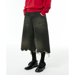 ★ESCSTUDIO★washing pocket denim culotte pants(black)★人気 イーエスシースタジオ(ESC STUDIO) washing pocket denim