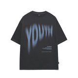 Odd Studio (オッドスタジオ) Youth Blur Oversized Fit T-Shirt - charcoal