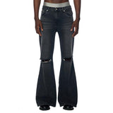 レイブレス(LABELESS) BLACK BOOTCUT JEANS