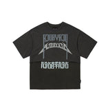 アジョバイアジョ(AJOBYAJO) [PBA] Arch Logo Washed Layered T-Shirt [CHARCOAL]