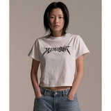 mahagrid (マハグリッド) FLAME LOGO CROP TEE WHITE(MG2EMFT581A)