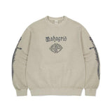 mahagrid (マハグリッド) DAGGER PIGMENT SWEATSHIRT KHAKI(MG2ESMM457A)