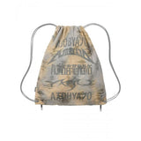 Five AJO Logos Damaged Drawstring Bag [BEIGE]