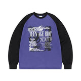 mahagrid (マハグリッド) YOUTH RAGLAN LS TEE PURPLE(MG2ESMT566A)