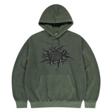 mahagrid (マハグリッド) TRIBAL ECLIPSE PIGMENT HOODIE KHAKI(MG2EFMM408A)