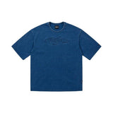 アジョバイアジョ(AJOBYAJO) [PBA] Tribal AJO Embossed Denim T-Shirt [NAVY]