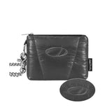 Odd Studio (オッドスタジオ) Odd Signature Glossy Padded Mini Chain Bag - CHARCOAL