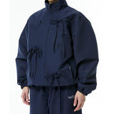 イーエスシースタジオ(ESC STUDIO) ribbon training jacket (navy)