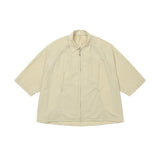 アジョバイアジョ(AJOBYAJO) Nylon Cape Shirt [BEIGE]