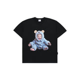 アクメドラビ(acme' de la vi) BABY FACE MONSTER BABY SHORT SLEEVE T-SHIRT BLACK