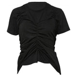FLARE UP (フレアアップ) Bustier Layered T-Shirt (FL-122_Black&Black)