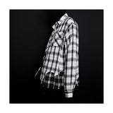 ブラックブロンド(BLACKBLOND) BBD Classic Logo Layered Check Shirt (White)