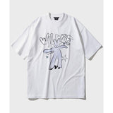ダブルユーブイプロジェクト(WV PROJECT) Bunny webe 1/2 sleeve t-shirts white MJST7718