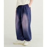 ダブルユーブイプロジェクト(WV PROJECT) Cozy slub denim banding pants plumblue JNLP7719