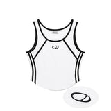 Odd Studio (オッドスタジオ) Sporty Track Sleeveless - white