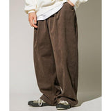 ティーダブリューエヌ(TWN) Ragtime wide cotton pants brown HSLP3543