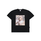 アクメドラビ(acme' de la vi) BABY FACE SCREAM BOY SHORT SLEEVE T-SHIRT BLACK