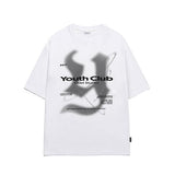 Odd Studio (オッドスタジオ) Y Logo Oversized Fit T-Shirt - white