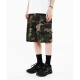 Odd Studio (オッドスタジオ) Camo Washing Cotton Cargo Half Pants - camo