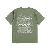 mahagrid (マハグリッド) MULTI-LOGO TEE KHAKI(MG2EMMT516A)