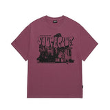 Odd Studio (オッドスタジオ) Youthclub Graphic Over Fit t-shirt - plum