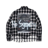 ブラックブロンド(BLACKBLOND) BBD No Sympathy Layered Check Shirt (Black)