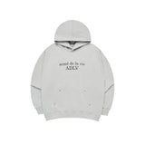 アクメドラビ(acme' de la vi) CIRCLE SYMBOL RIVET HOODIE GREY