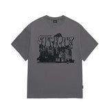 Odd Studio (オッドスタジオ) Youthclub Graphic Over Fit t-shirt - light charcoal