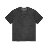 mahagrid (マハグリッド) CURVED SEAM PIGMENT TEE CHARCOAL(MG2EMMT507A)