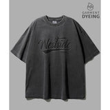 JEMUT (ジェモッ) West Pigment Overfit Short T-shirts Deepgray OYST2570