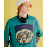 ダブルユーブイプロジェクト(WV PROJECT) Los-angel 1/2 sleeve t-shirts vintagegreen JJST7725