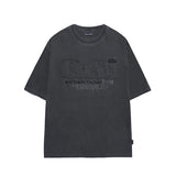 Odd Studio (オッドスタジオ) ODSD Pigment Damage T-shirt - charcoal