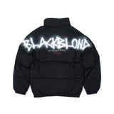 ブラックブロンド(BLACKBLOND) BBD Empty Sprayed Logo Padding Jacket (Black)