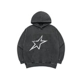 アクメドラビ(acme' de la vi) STAR AE LOGO PIGMENT WASHING HOODIE CHARCOAL