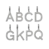 ブラック·パブル(BLACK PURPLE) Big-size cubic alphabet pendant