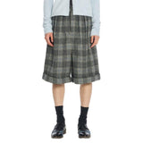 レイブレス(LABELESS) BLUE CHECKERED WOOL SHORTS