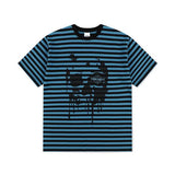mahagrid (マハグリッド) DEAD POINT STRIPED TEE BLUE(MG2EMMT524A)