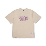 STIGMA(スティグマ) Home Vintage-Like Washed Oversized Short Sleeves T-Shirts Beige