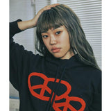 ROMANTIC CROWN(ロマンティック クラウン) PEACE OUT HOODIE_BLACK