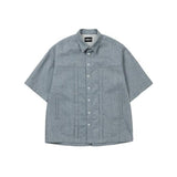 アジョバイアジョ(AJOBYAJO) Recycled Denim Trucker Shirt [SKY BLUE]