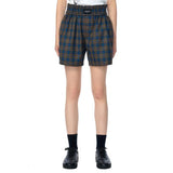 レイブレス(LABELESS) BROWN CHECK BOYFRIEND BOXERS (WITH SCARF)