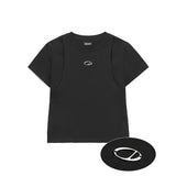 Odd Studio (オッドスタジオ) Odd Signature Cut-off Slim T-Shirt - black