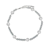 ブラック·パブル(BLACK PURPLE) Luminary Maniac Necklace - Silver Gray