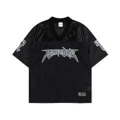 mahagrid (マハグリッド) MESH FOOTBALL JERSEY BLACK