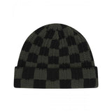 mahagrid (マハグリッド) CHECKERBOARD BEANIE OLIVE/BLACK(MG2EFMAB37A)